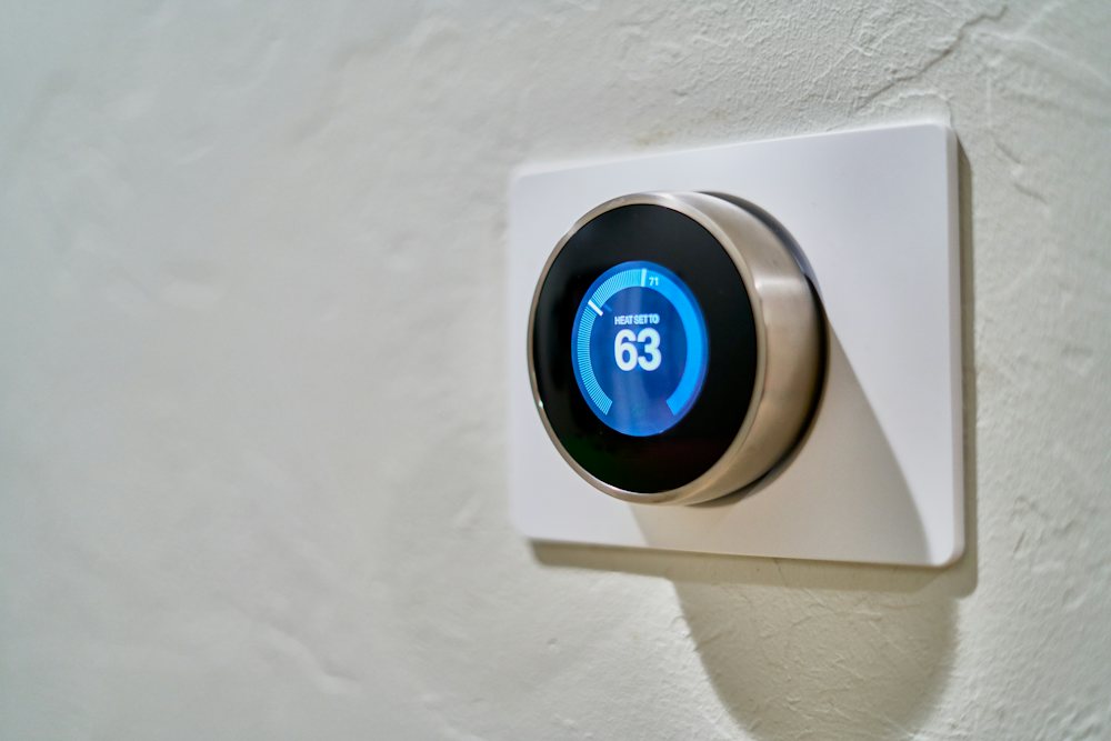 Termostato inteligente en la pared